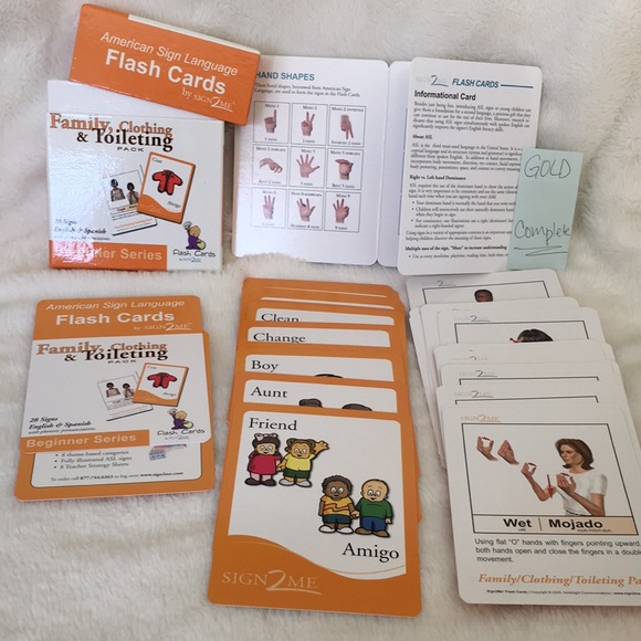 American Sign Language Flash Cards by SIGN2ME (Set of 5 items) - Picture 9 of 11